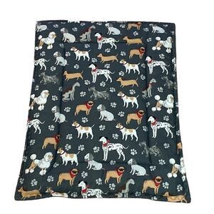 Dog Mat/Bed, Grey Dog Breeds, 18 x 24